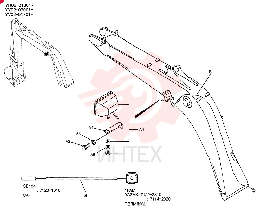 LIGHT ASSY. YV80E00001F1