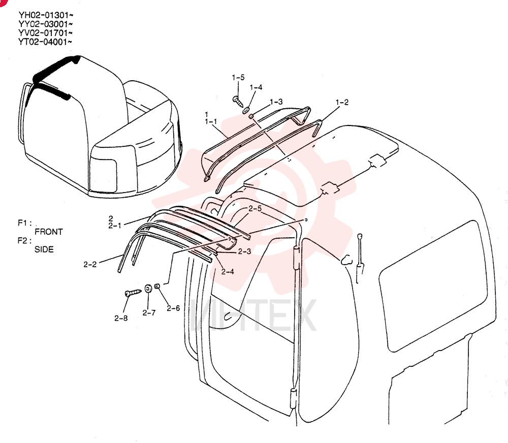 SUN VISOR YT55C00001F1