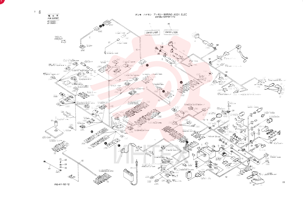 Схема (SK120) - MARK III EXCAVATOR ASN LP01601 (1/91-12/95) 24100J12979F1