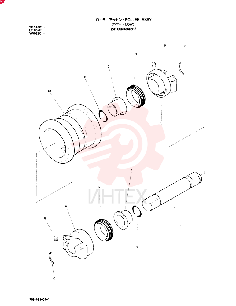 TRACK ROLLER 24100N4042F2