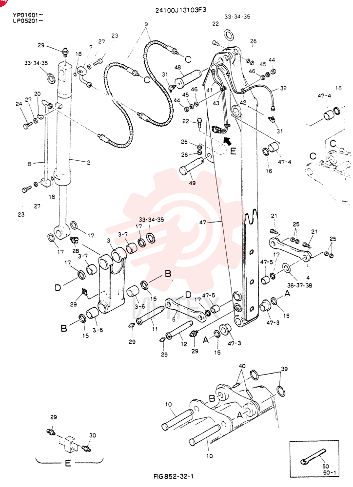 ARM ASSY, 3.0M 24100J13103F3