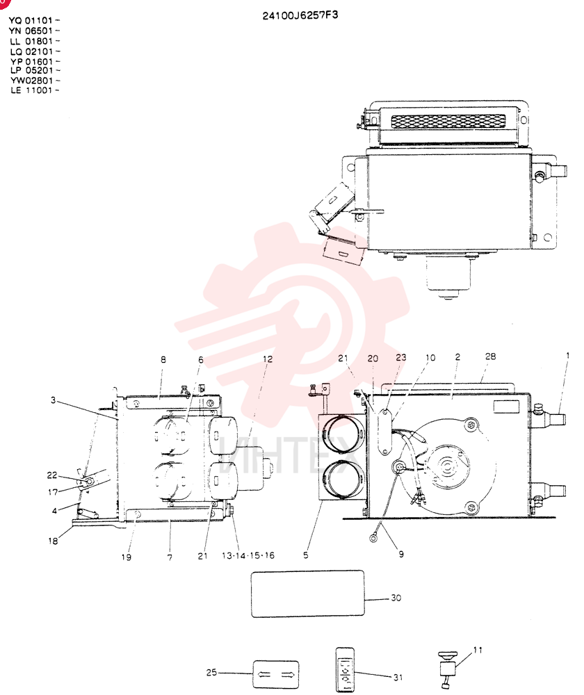 HEATER 24100J6257F3