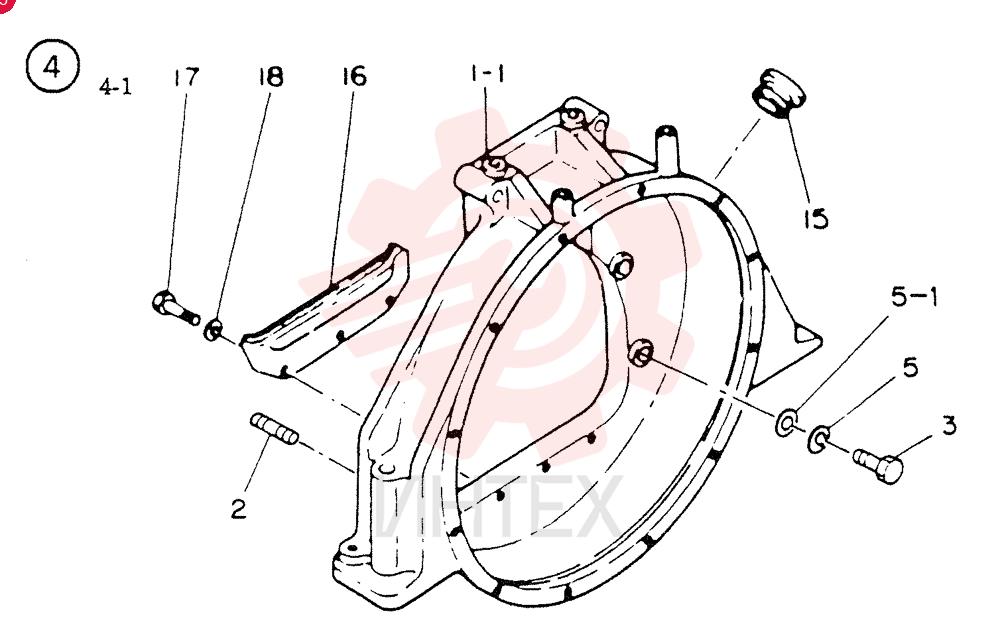 HOUSING, FLY WHEEL VI9113416332