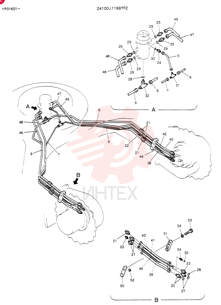 HYDR LINES,LOW 24100J11997F2