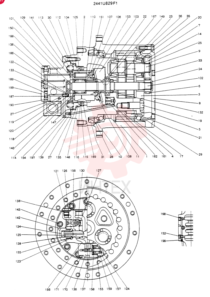 HYDRAULIC MOTOR 2441U829F1