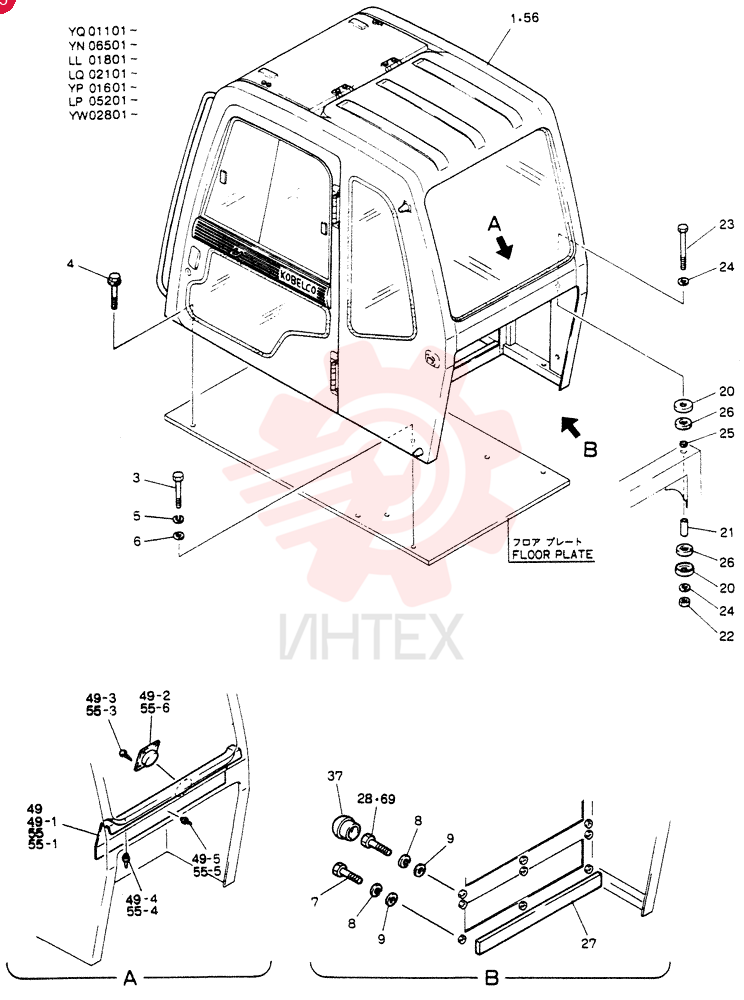 INSTAL, CAB, Serial Range: LP05201-LP06046