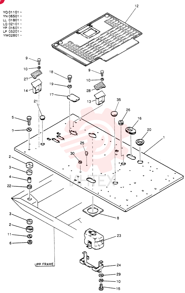 PLATE ASSY, FLOOR 24100J13289F1