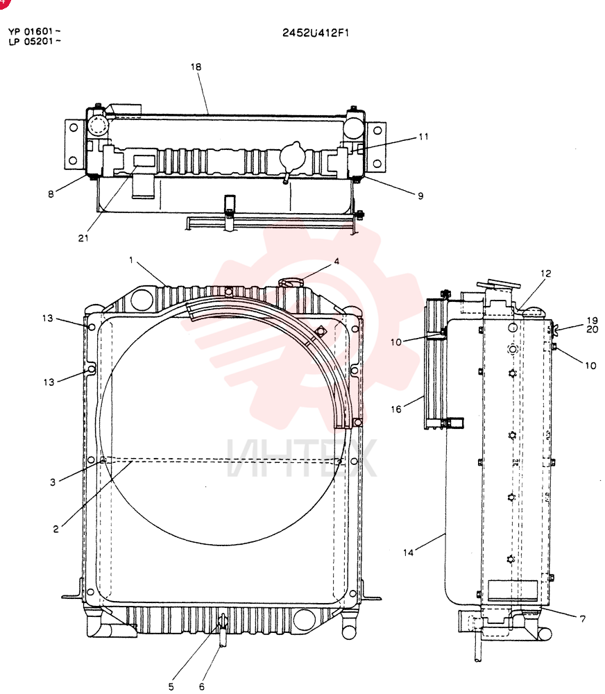 RADIATOR 2452U412F1