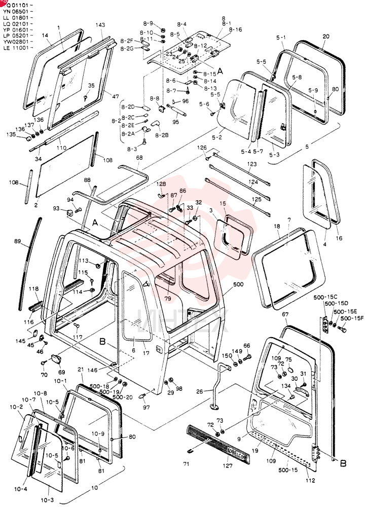 Схема (SK120) - MARK III EXCAVATOR ASN LP05201 (1/91-12/95) 24100J11965F5 (2)