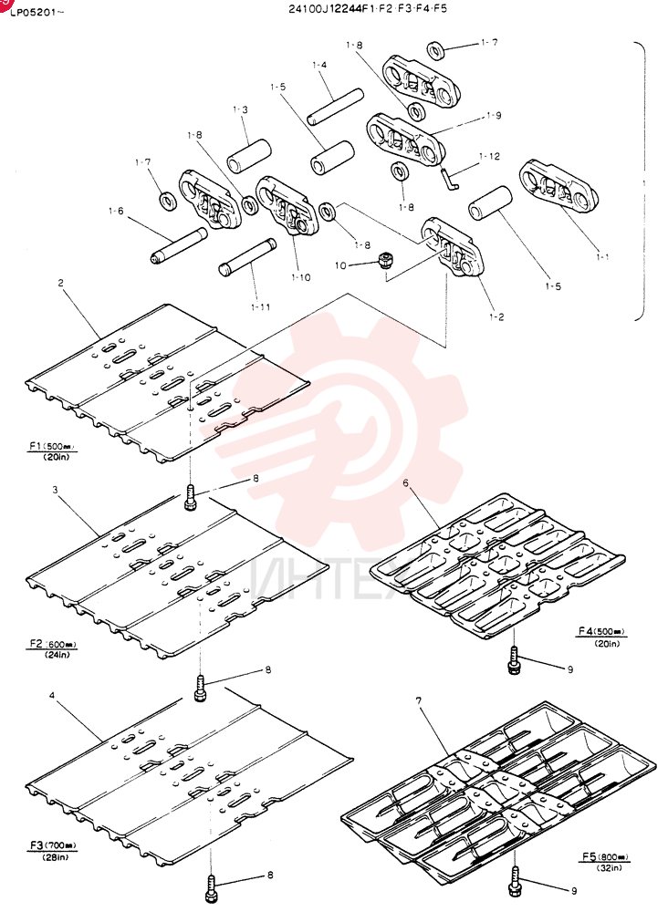 Схема (SK120) - MARK III EXCAVATOR ASN LP05201 (1/91-12/95) 24100J12244F1