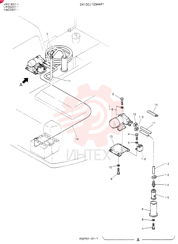 Схема (SK120) - MARK III EXCAVATOR ASN LP05201 (1/91-12/95) 24100J12944F1