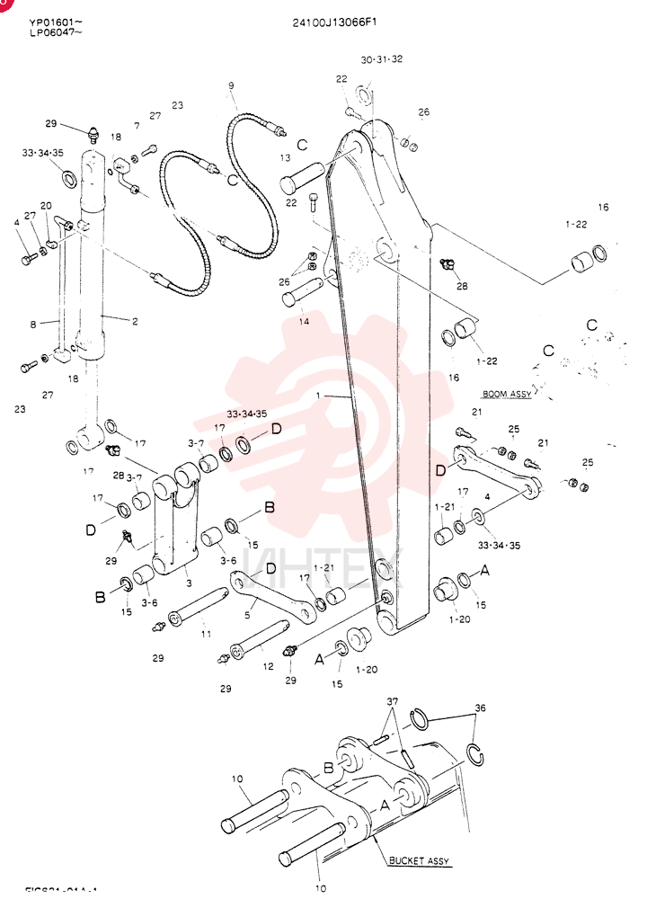 Схема (SK120) - MARK III EXCAVATOR ASN LP05201 (1/91-12/95) 24100J13066F1