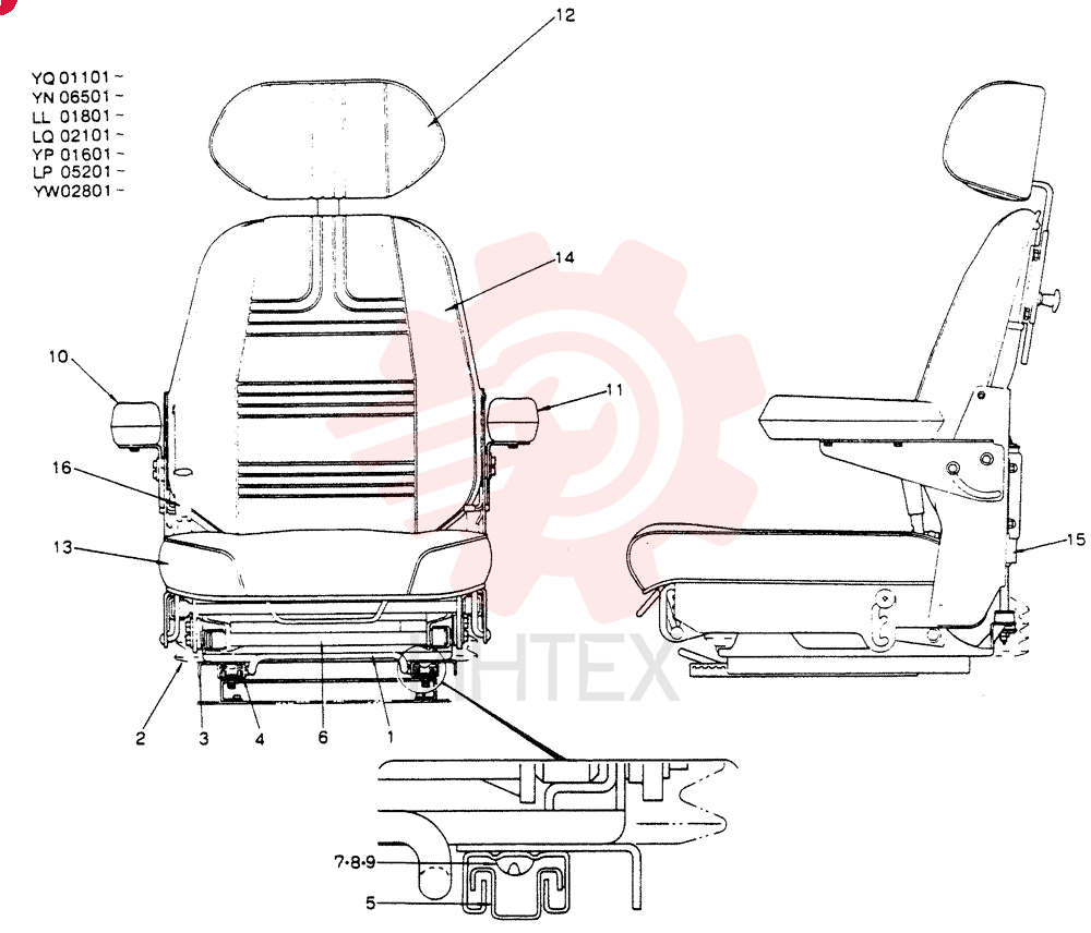 Схема (SK120) - MARK III EXCAVATOR ASN LP05201 (1/91-12/95) 2448U230F1