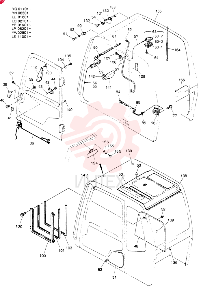 Схема (SK120) - MARK III EXCAVATOR ASN LP05201 (1/91-12/95) 24100J11965F5 (1)