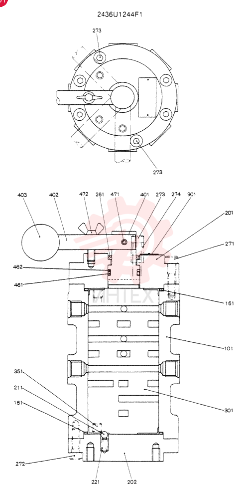 VALVE 2436U1244F1