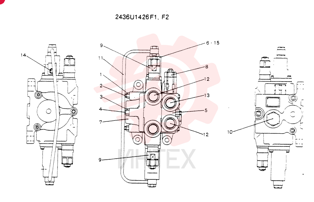 VALVE ASSY,CONTROL CONSISTS OF THE FOLLOWING PARTS 2436U1426F1