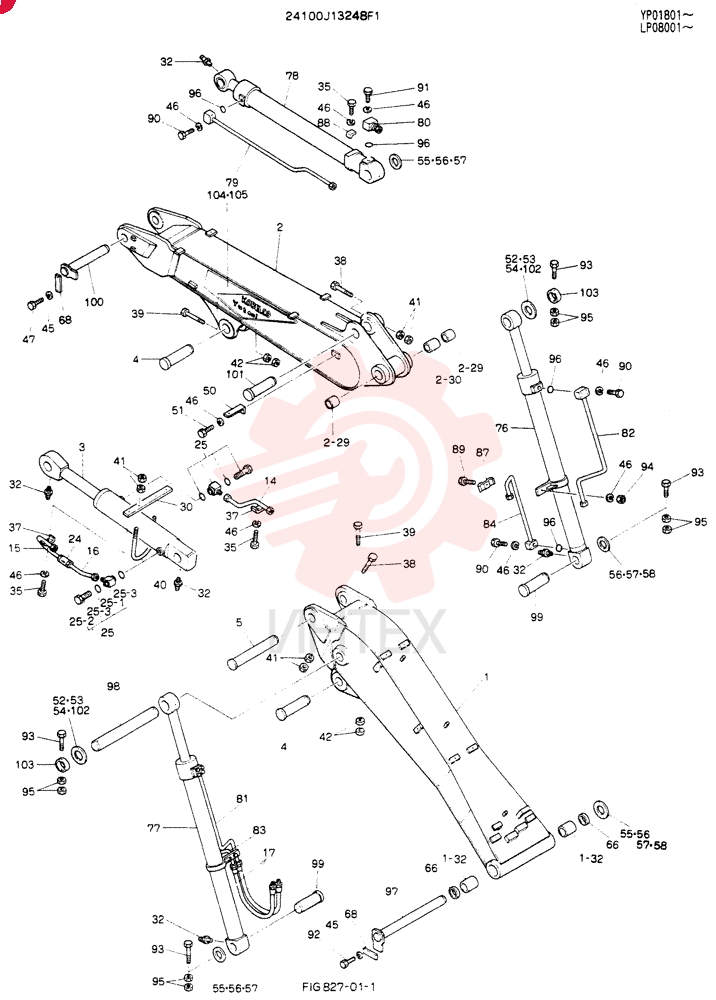 BOOM ASSY, SEPARATE 24100J13248F1 (2)