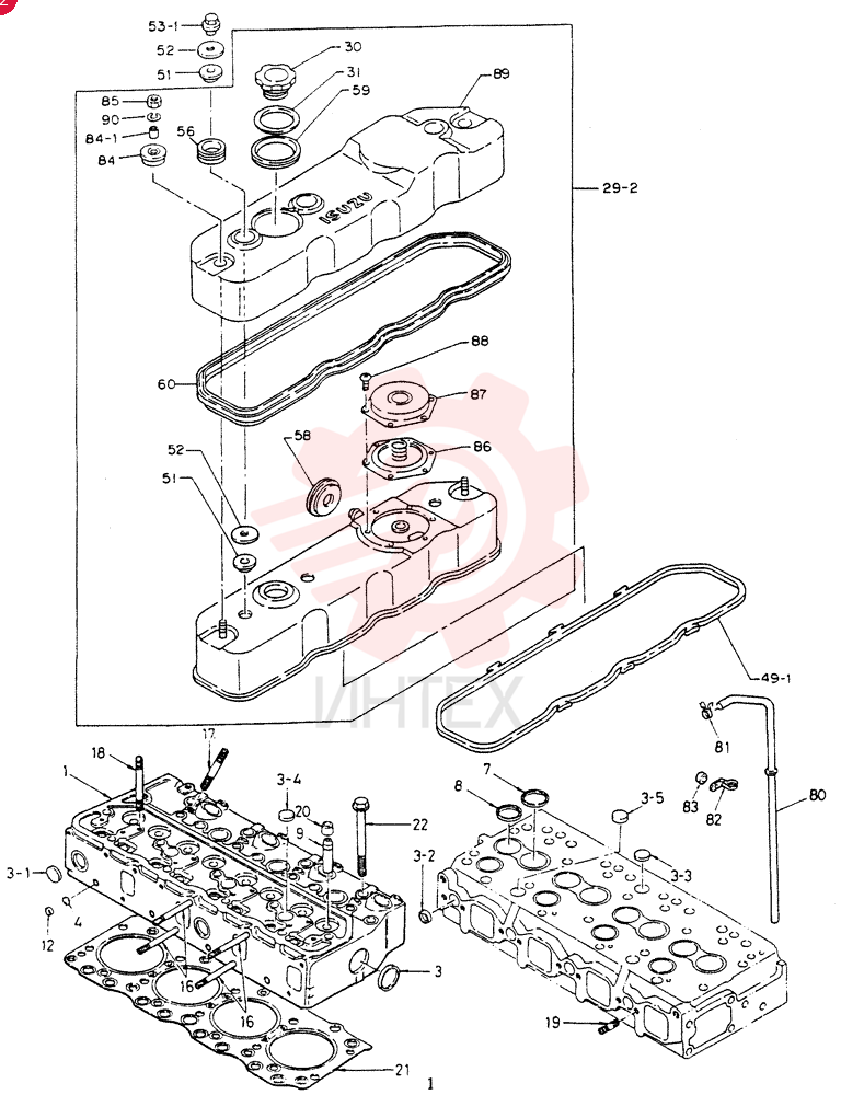 HEAD ASM., CYL VI8942568531