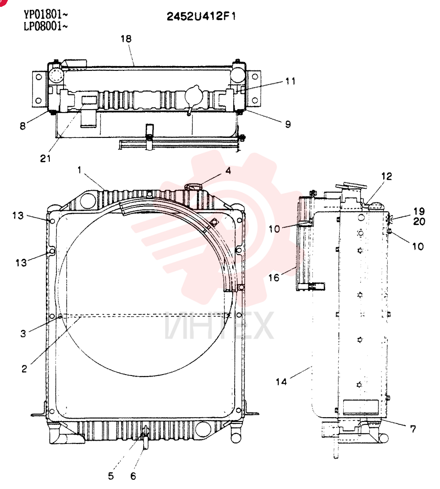 RADIATOR 2452U412F1