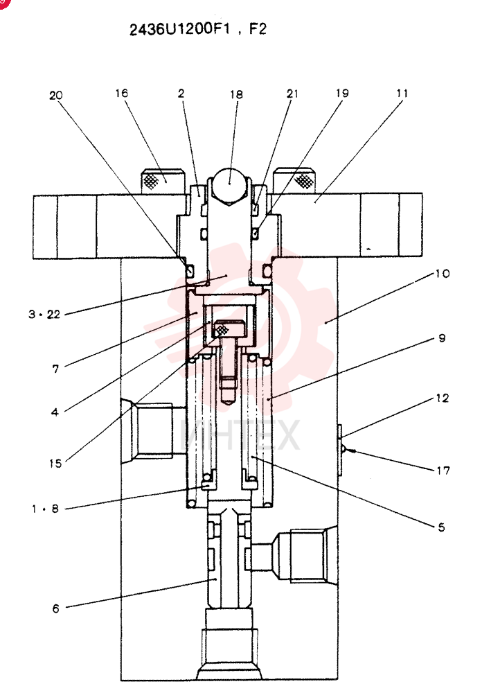 Схема (SK120) - MARK III EXCAVATOR ASN LP08001 (NA) (1/91-12/95) 2436U1200F1