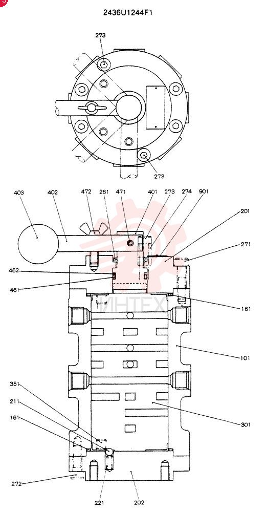 VALVE 2436U1244F1