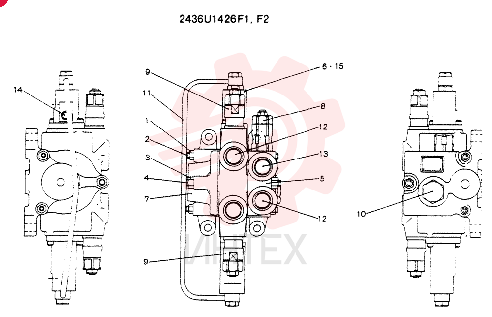 VALVE ASSY, CONTROL CONSISTS OF THE FOLLOWING PARTS 2436U1426F1