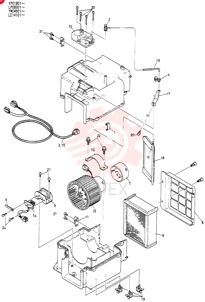 CASE ASSY 24100U1189F1