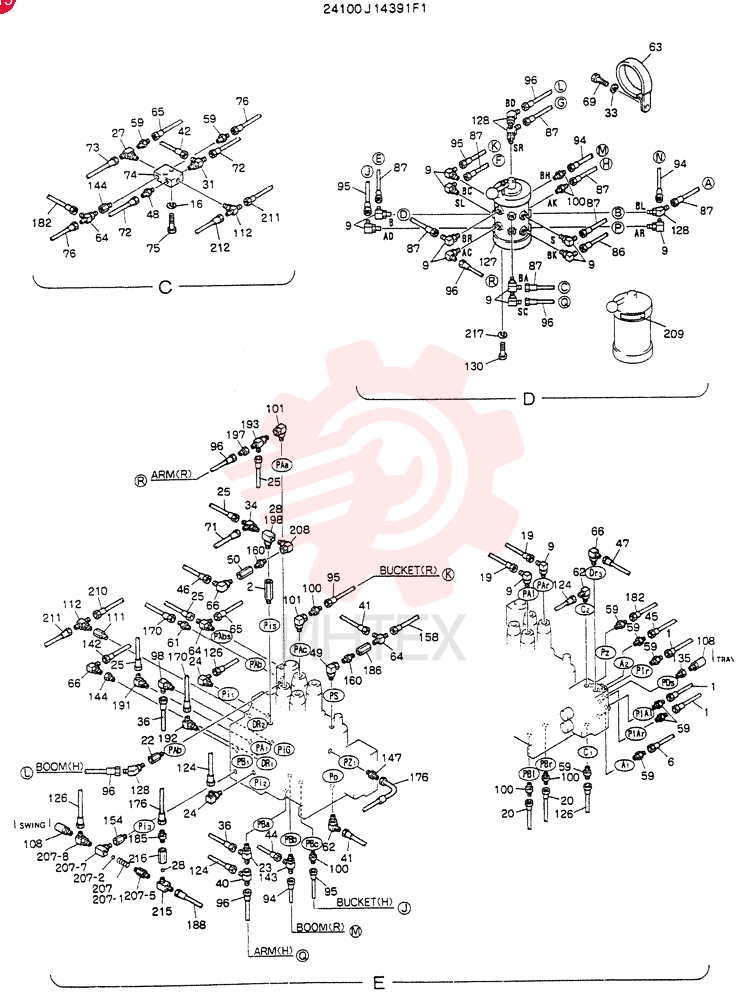 REMOTE-CONTROL ASSY 24100J14391F1 (3)