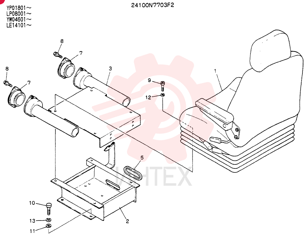 SEAT ASSY 24100N7703F2