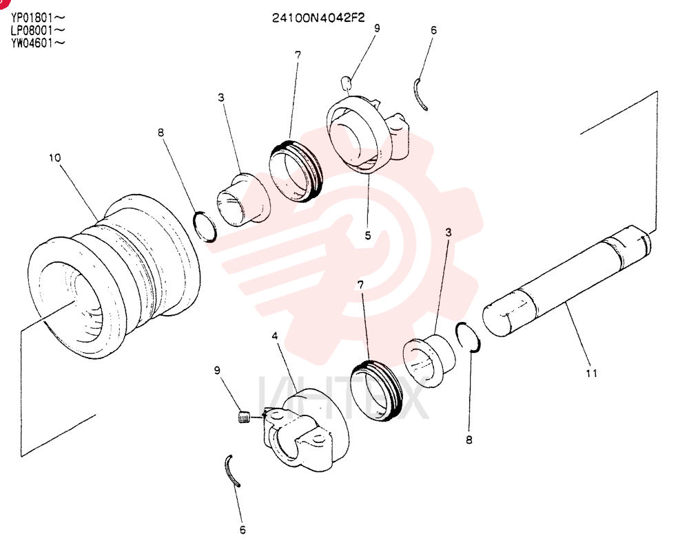 TRACK ROLLER 24100N4042F2