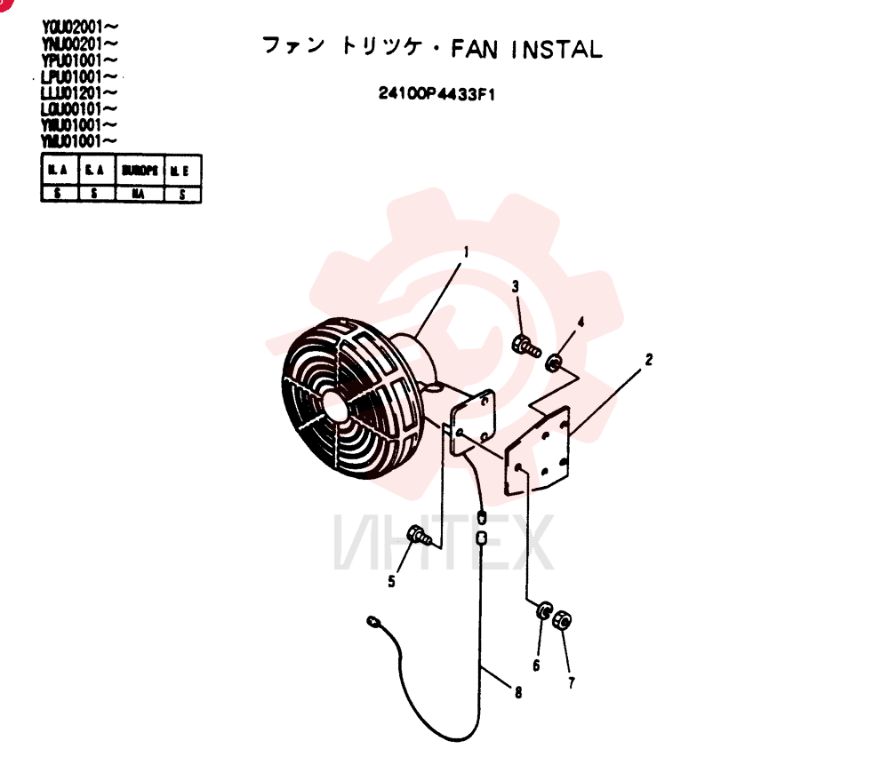 FAN INSTAL 24100P4433F1