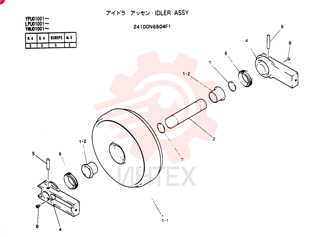 IDLER 24100N6504F1