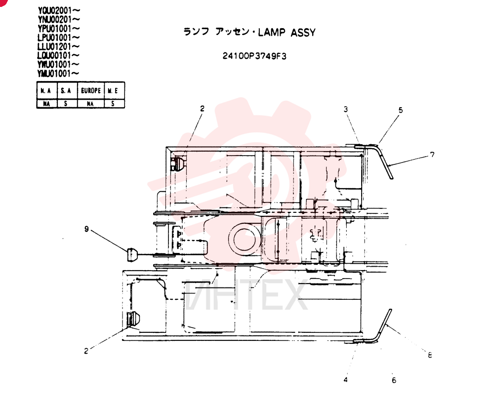 LAMP ASSY 24100P3749F3