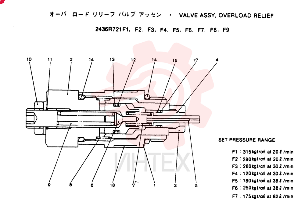 VALVE PRESSURE RELIE 2436R721F1