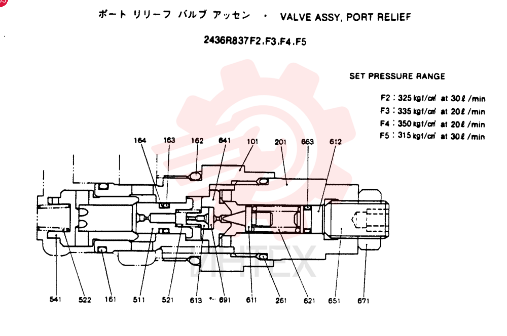 VALVE PRESSURE RELIE 2436R837F2