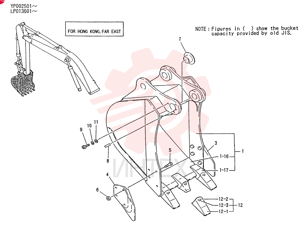 BUCKET ASSY. 0. 24M3