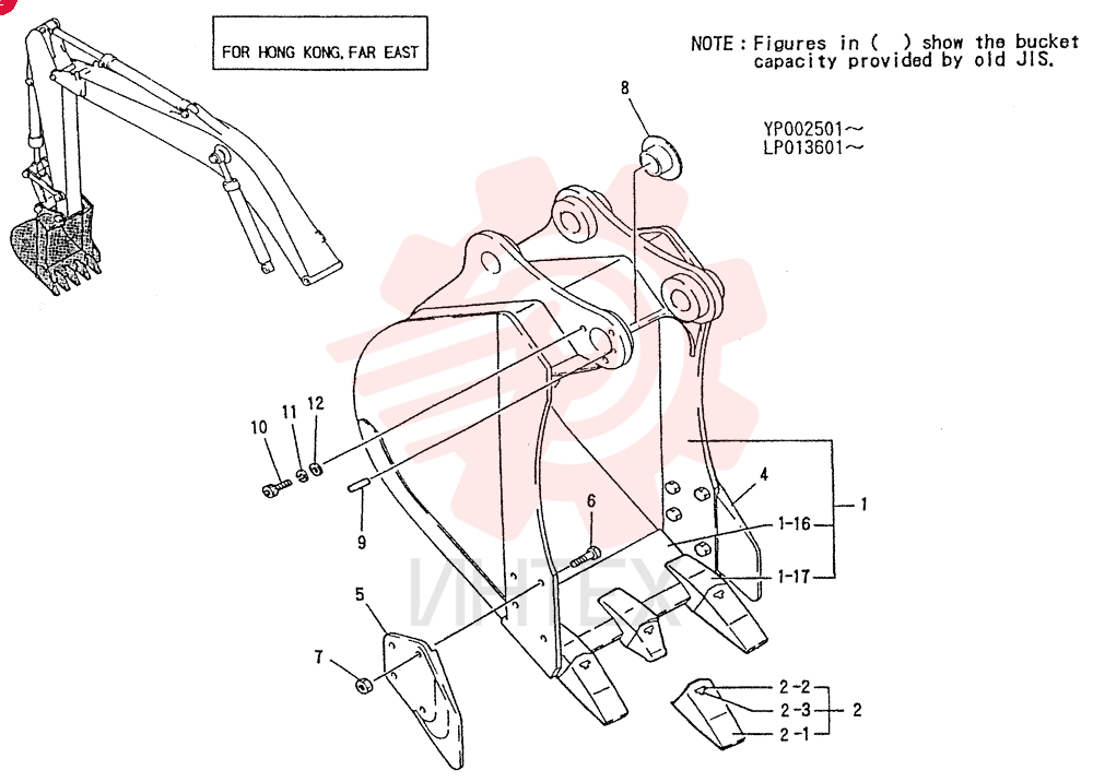 BUCKET ASSY, 0. 31MS LP61B00038F2