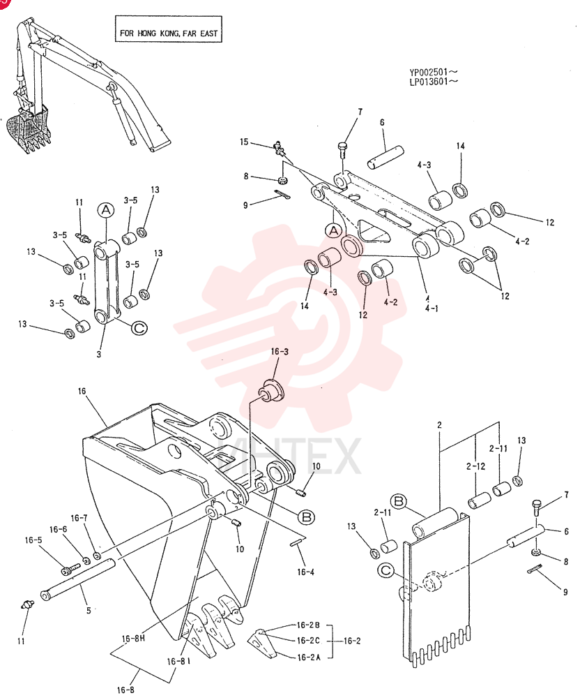 BUCKET ASSY, EJECTOR LP61B00027F2