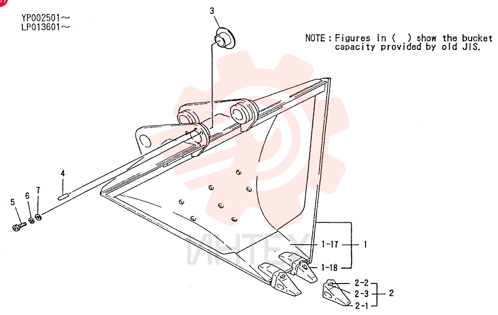 BUCKET ASSY. V 0. 46M