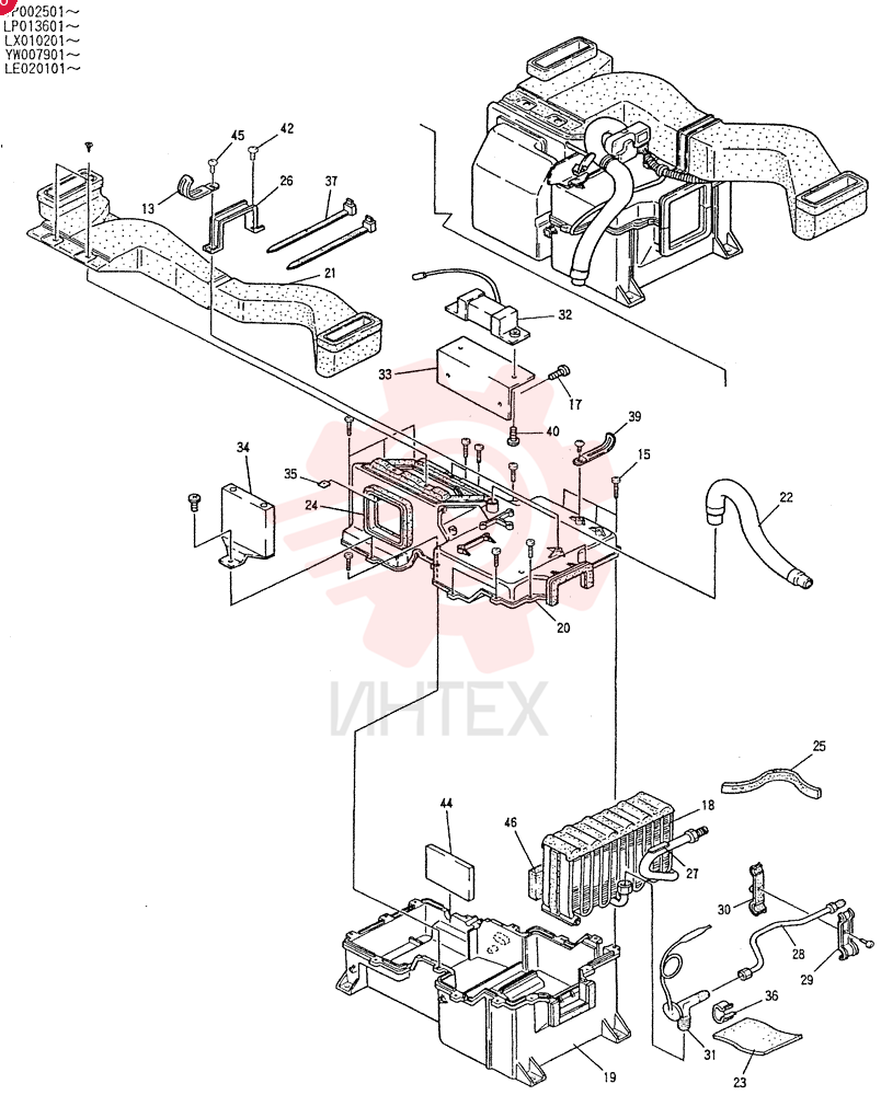 CONDITIONER, AIR, Serial Range: YP002501--YP002580 YN20M00022F1 (1)