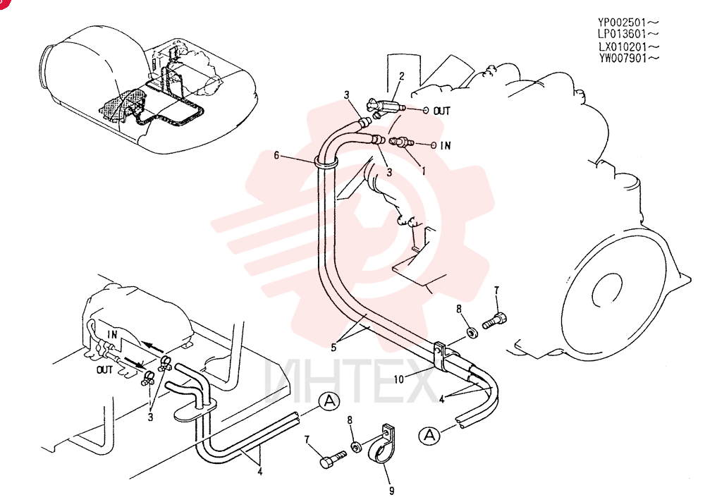 HOSB ASSY, HEATER YW21M00001F1
