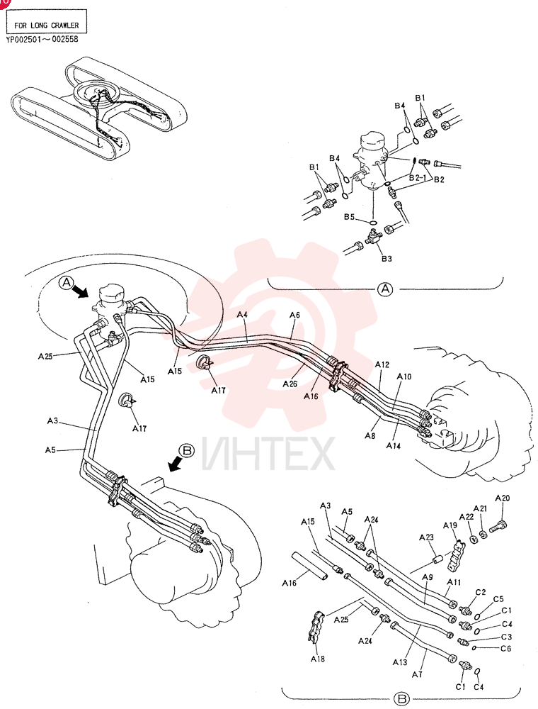 HYD LINES, LOW LP02H00014F1