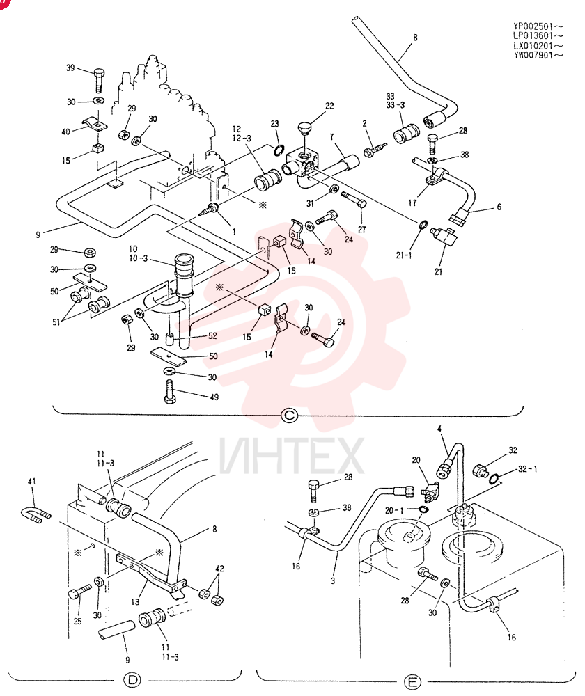 HYD LINES, UPP YW32H00002F1 (2)