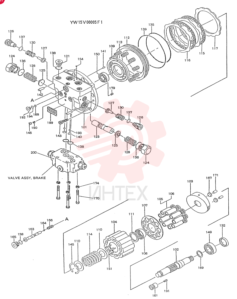 HYDRAULIC MOTOR YW15V00005F1 (2)