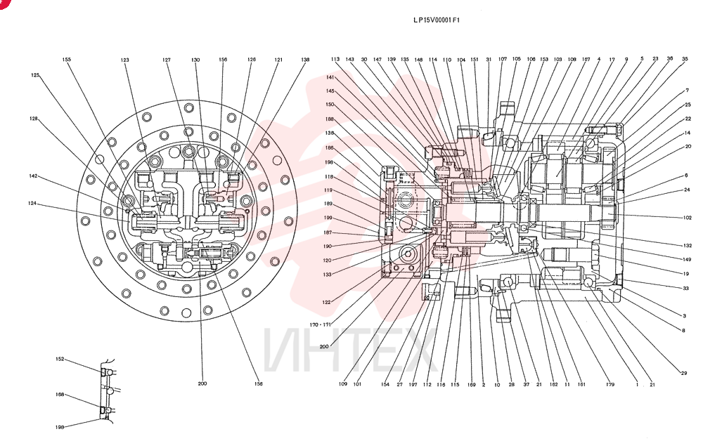 HYDRAULIC MOTOR LP15V00001F1