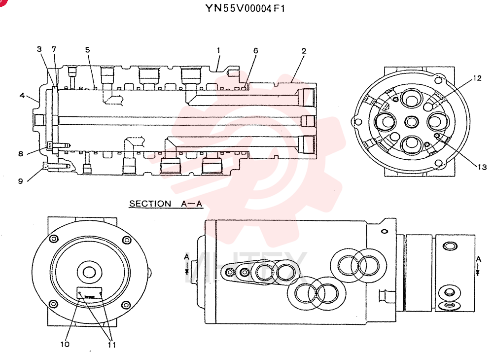 JOINT ASSY, SWIVEL YN55V00004F1