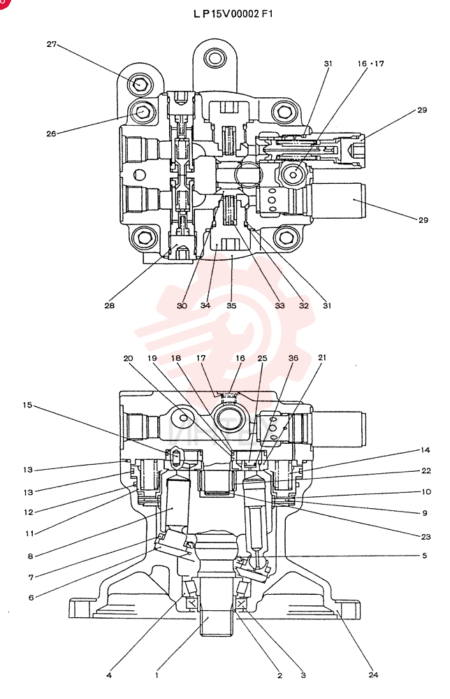 MOTO-REDUCTION GEAR YW32W00004F1