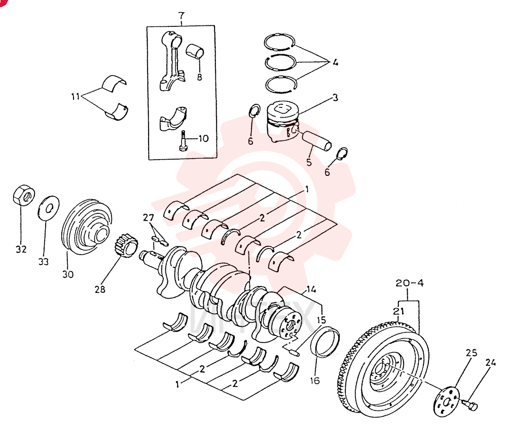 SET OF STD MAIN BRGS VI8941170322