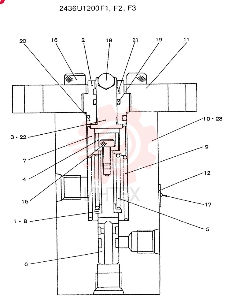 Схема (SK120) - MARK V EXCAVATOR ASN LP13601 (9/02-12/03) 2436U1200F1
