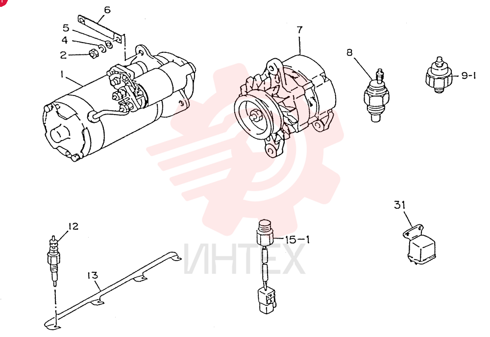 STARTING MOTOR VI8970298630 (1)